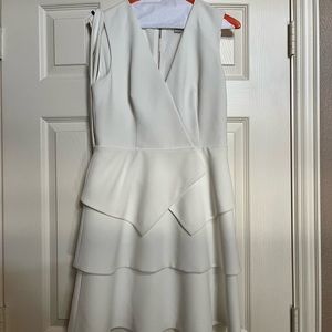 Ted Baker Tiered White Dress - size 2